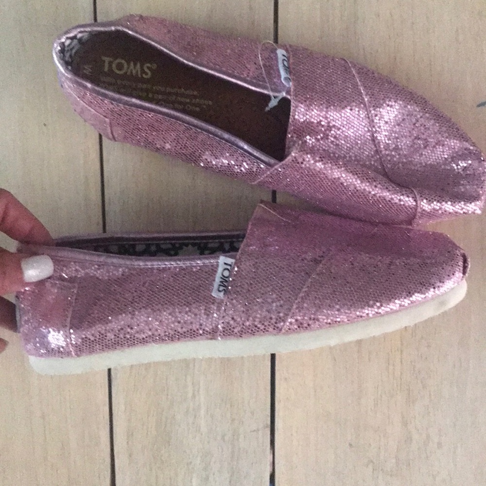 Toms Glitter Flats!!